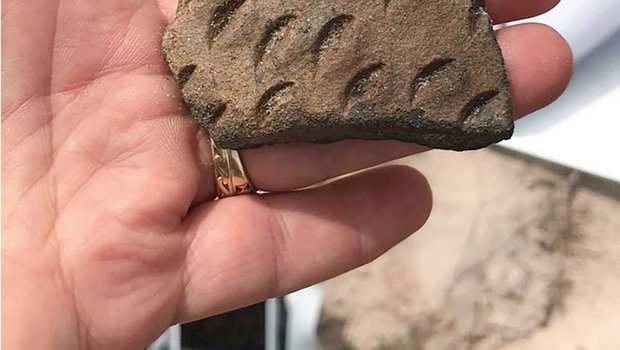 Ancient piece of pottery