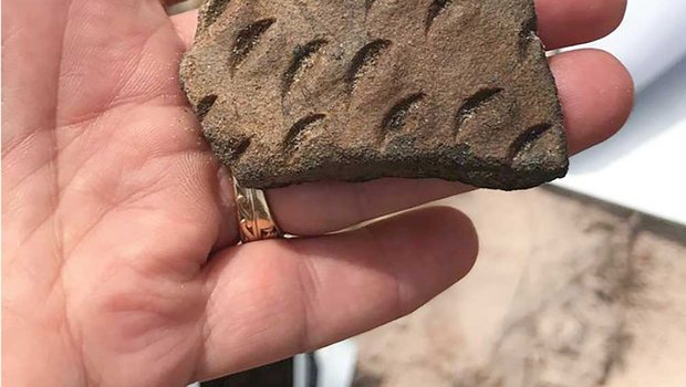Ancient piece of pottery