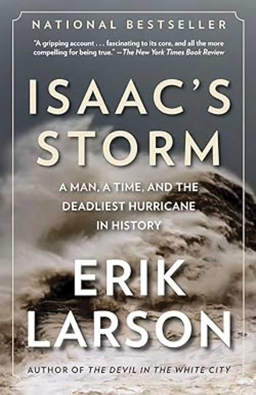 Book cover of Isaac's Storm by Erik Larson