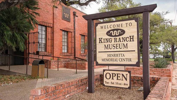 A sign for the King Ranch Museum