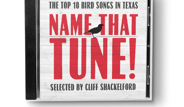 cd case with cover title top ten bird songs in Texas name that tune selected by Cliff Shackleford