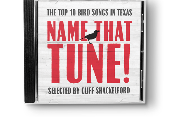cd case with cover title top ten bird songs in Texas name that tune selected by Cliff Shackleford