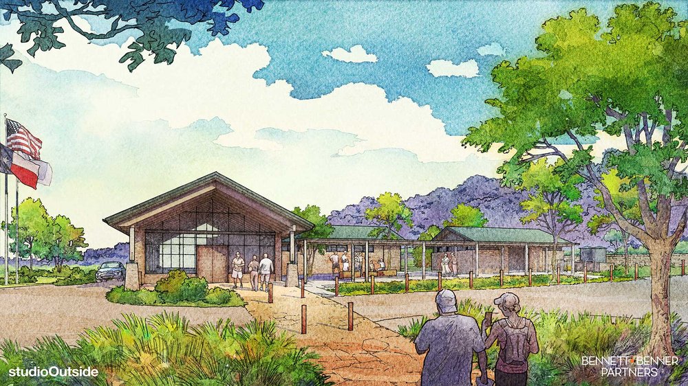 rendering of welcome center palo pinto