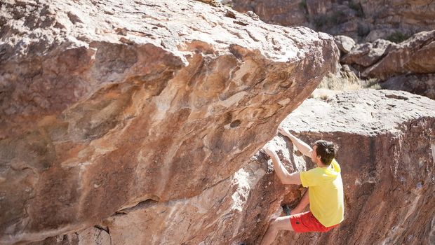 rock climbing at Hueco Tanks State Park