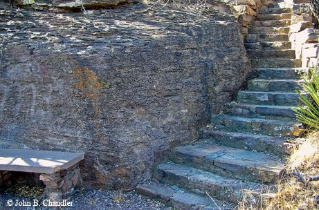 stone stairway Davis Mountains