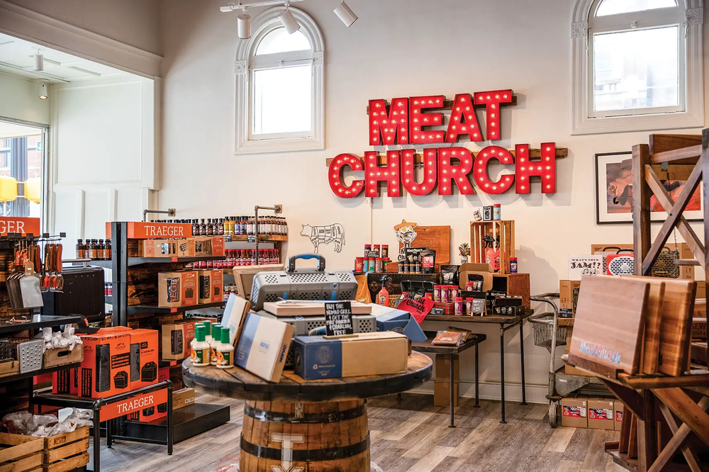waxahachie meat church store with merchandise for making food