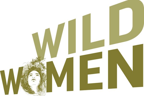 wild women illustration with the "O" being a sketch of a woman's face framed with flowers