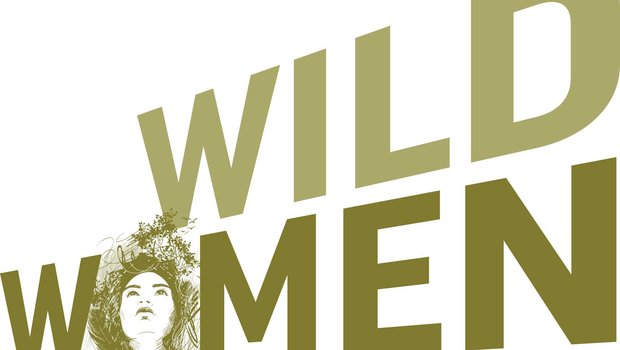 wild women illustration with the "O" being a sketch of a woman's face framed with flowers