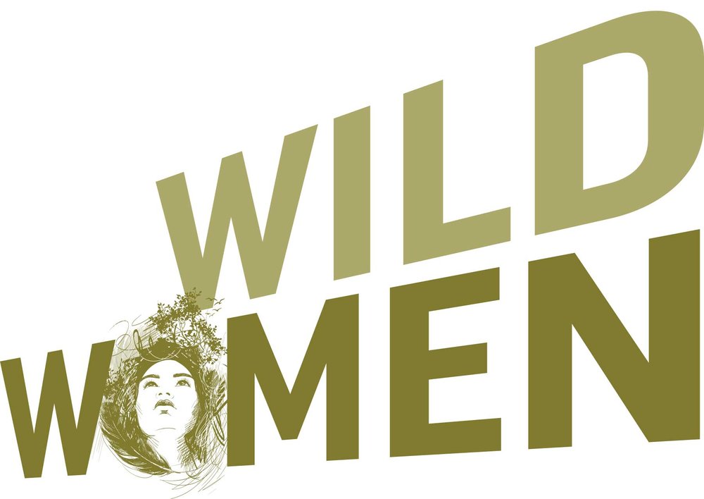 wild women illustration with the "O" being a sketch of a woman's face framed with flowers