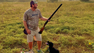 hunter and dog