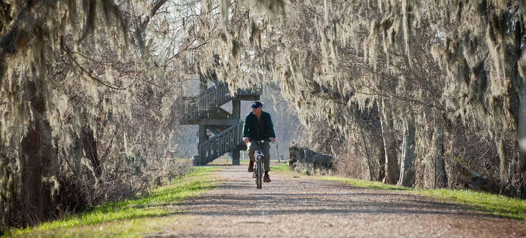 biking Brazos Bend