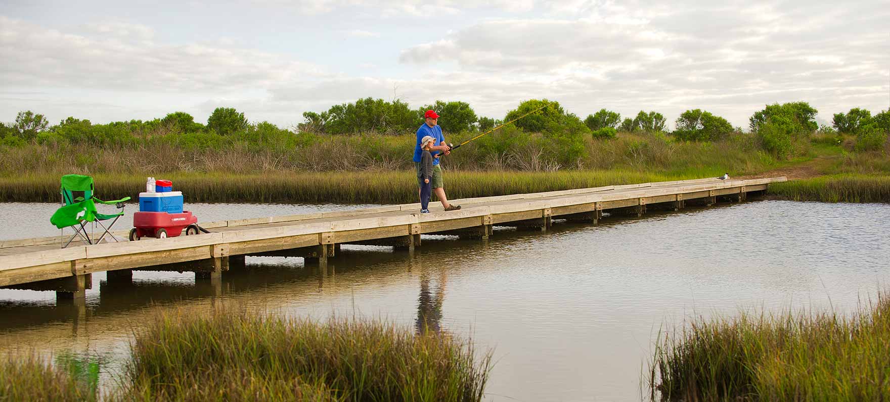 Galveston Island state park fishing