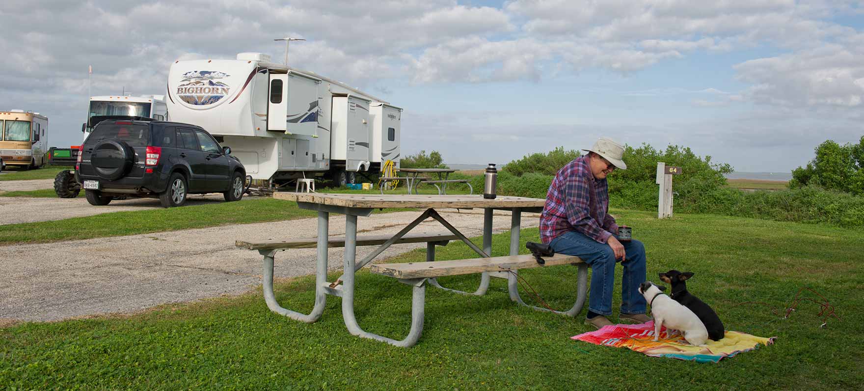 RVing at Galveston Island